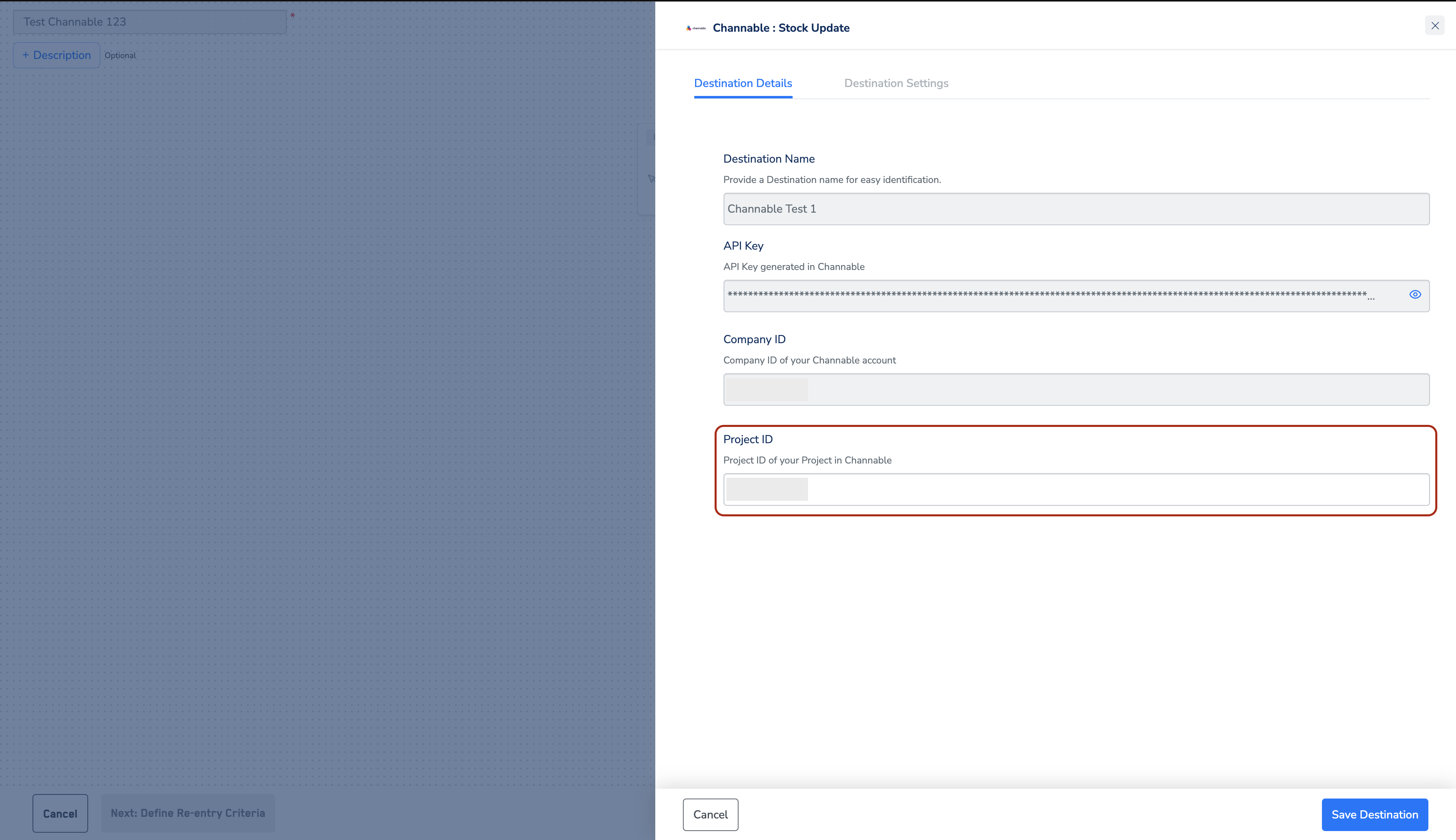 Channable Real Time Integration - Zeotap docs