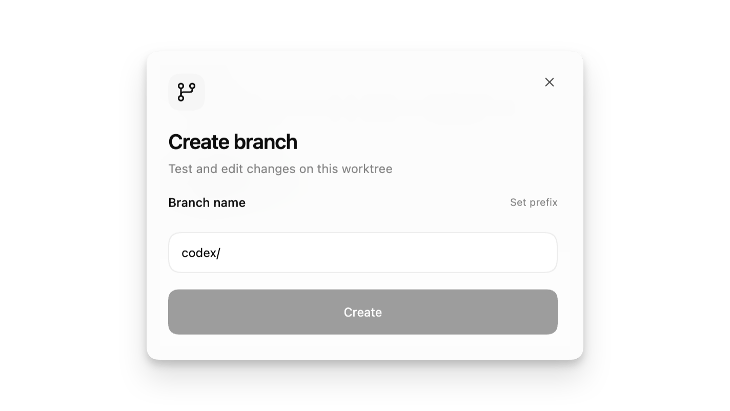 Worktree chat view with branch controls and worktree details