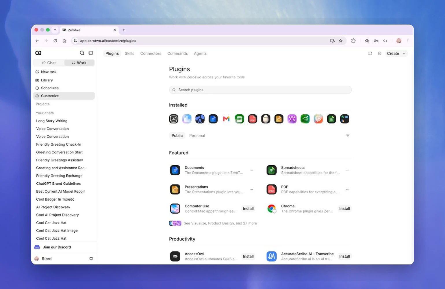 The ZeroTwo plugin directory