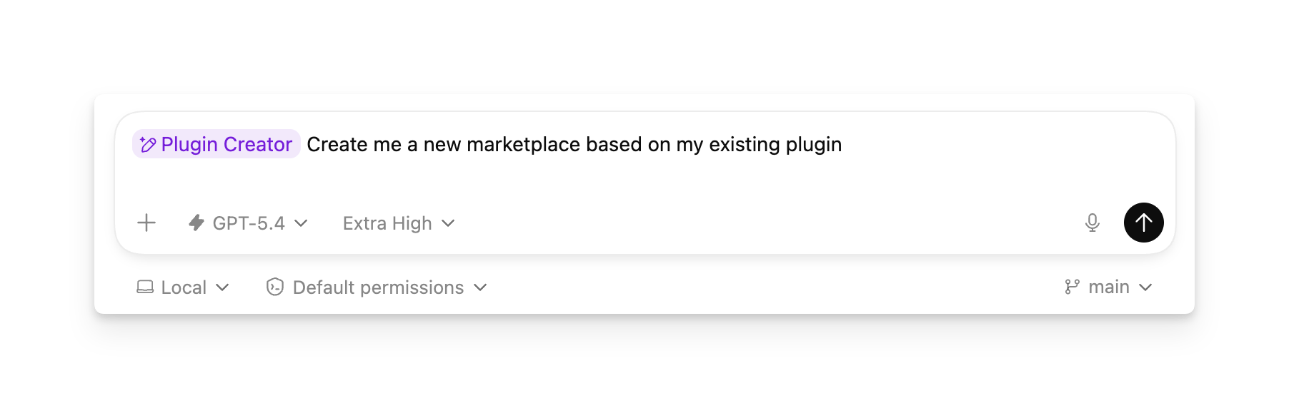 Invoking the plugin creator skill