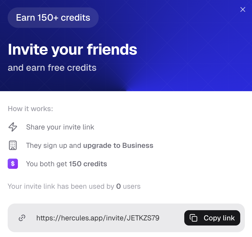 Referral program