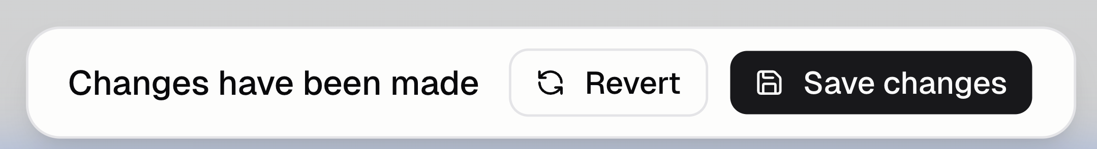 Saving visual edit changes