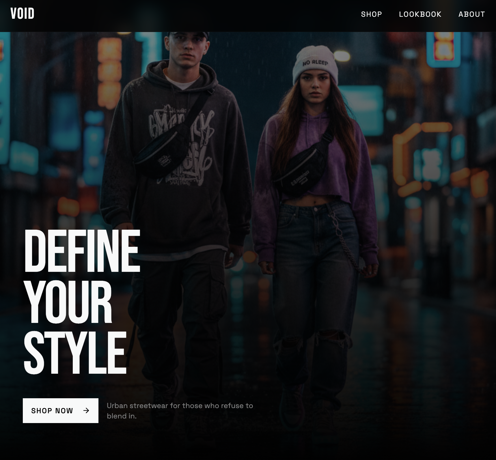 Streetwear hero - urban fashion