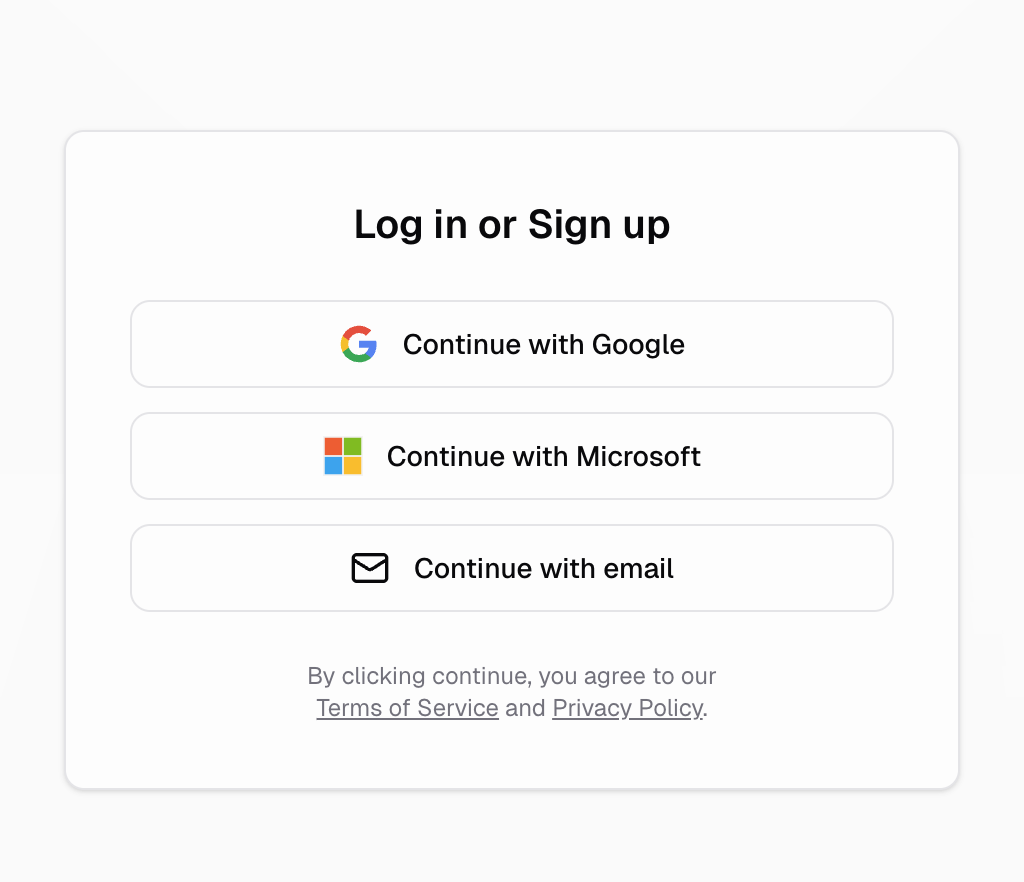 Customizable login page