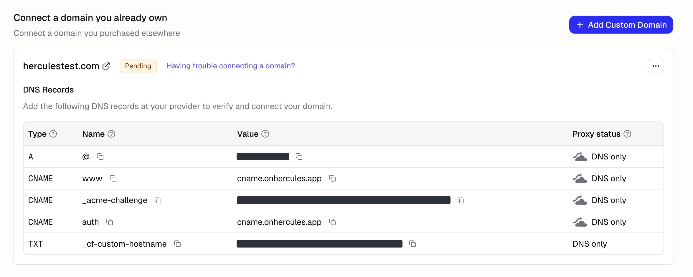 Auth Portal with custom auth domain in browser address bar