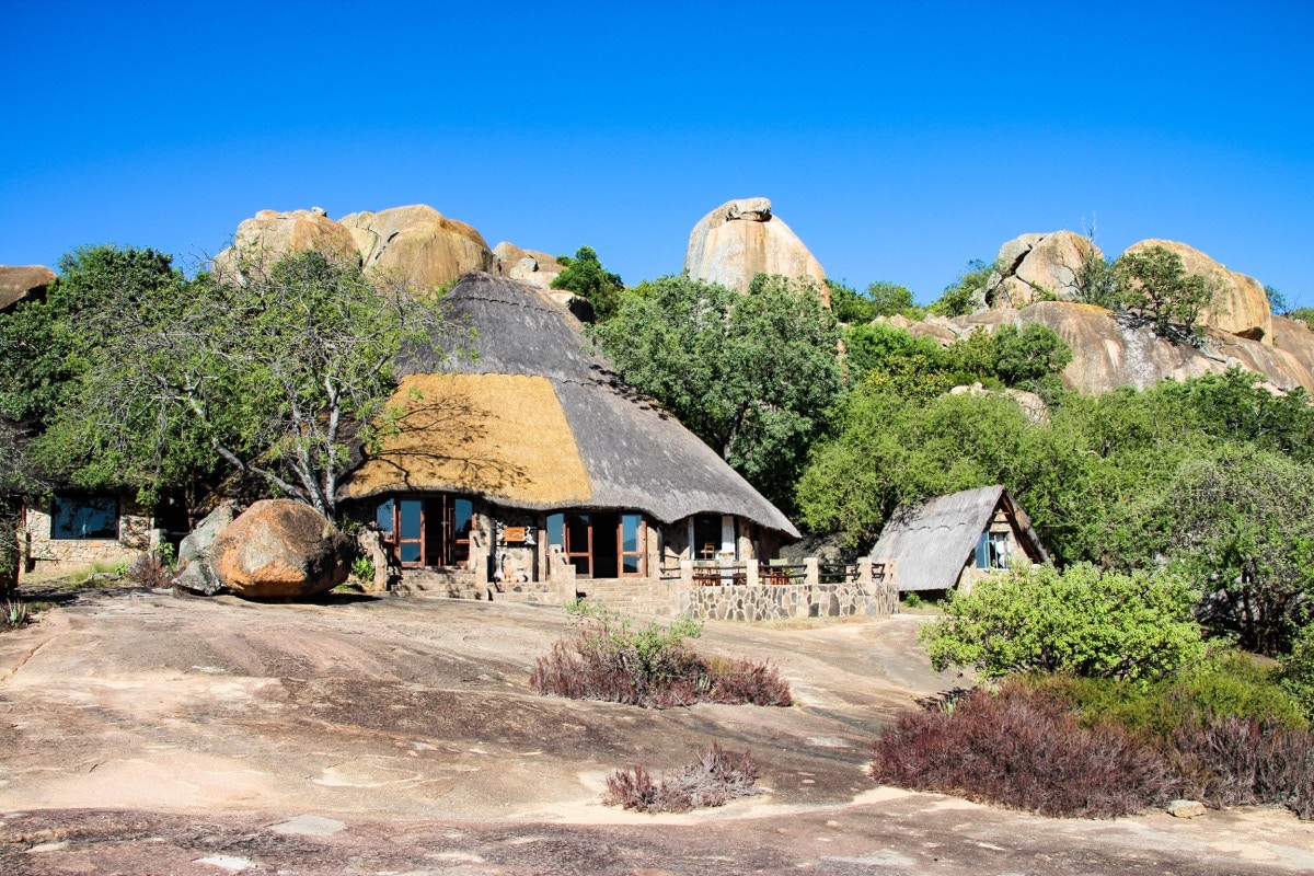 Luxury safari lodge in Zimbabwe