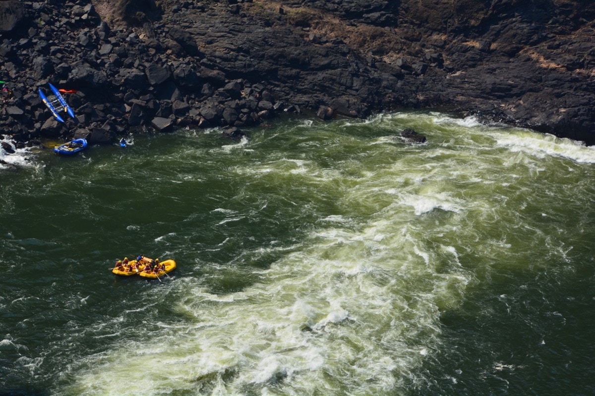 White water rafting on the Zambezi