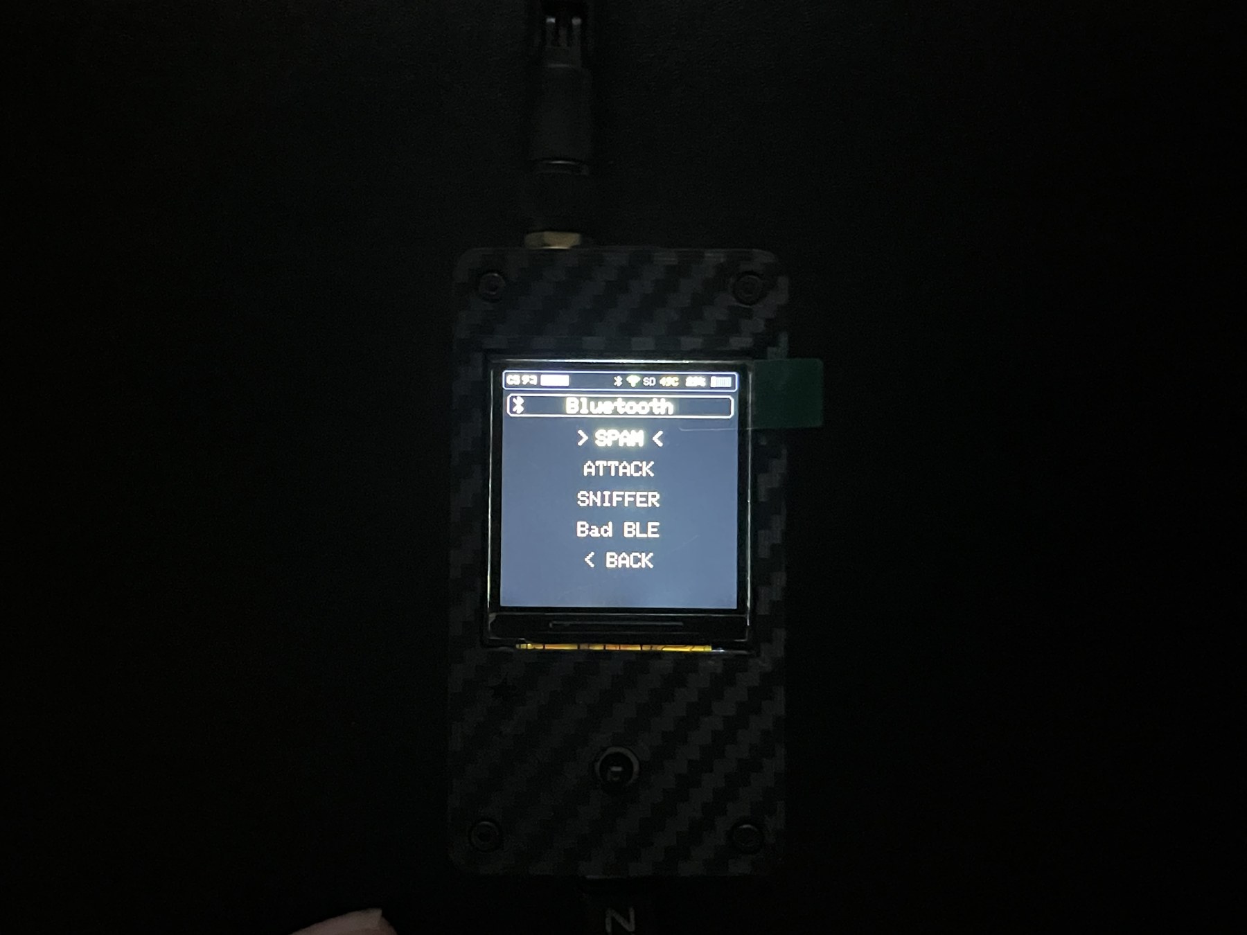 หน้าเมนู Bluetooth บน C5TAKO™