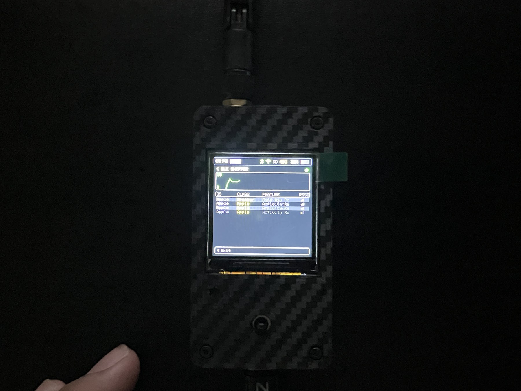 หน้า BLE Monitor