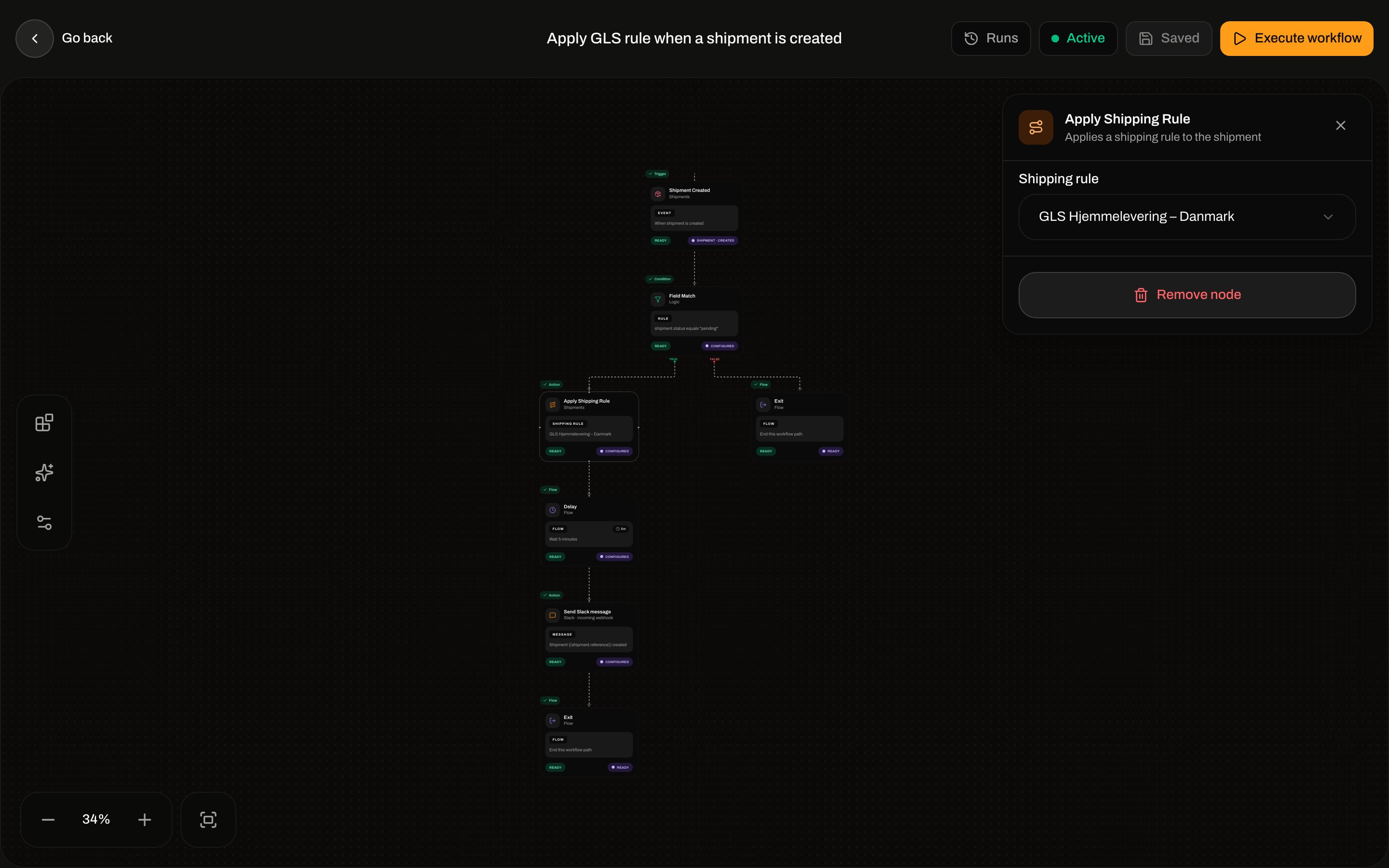 Apply Shipping Rule inspector with Shipping rule dropdown