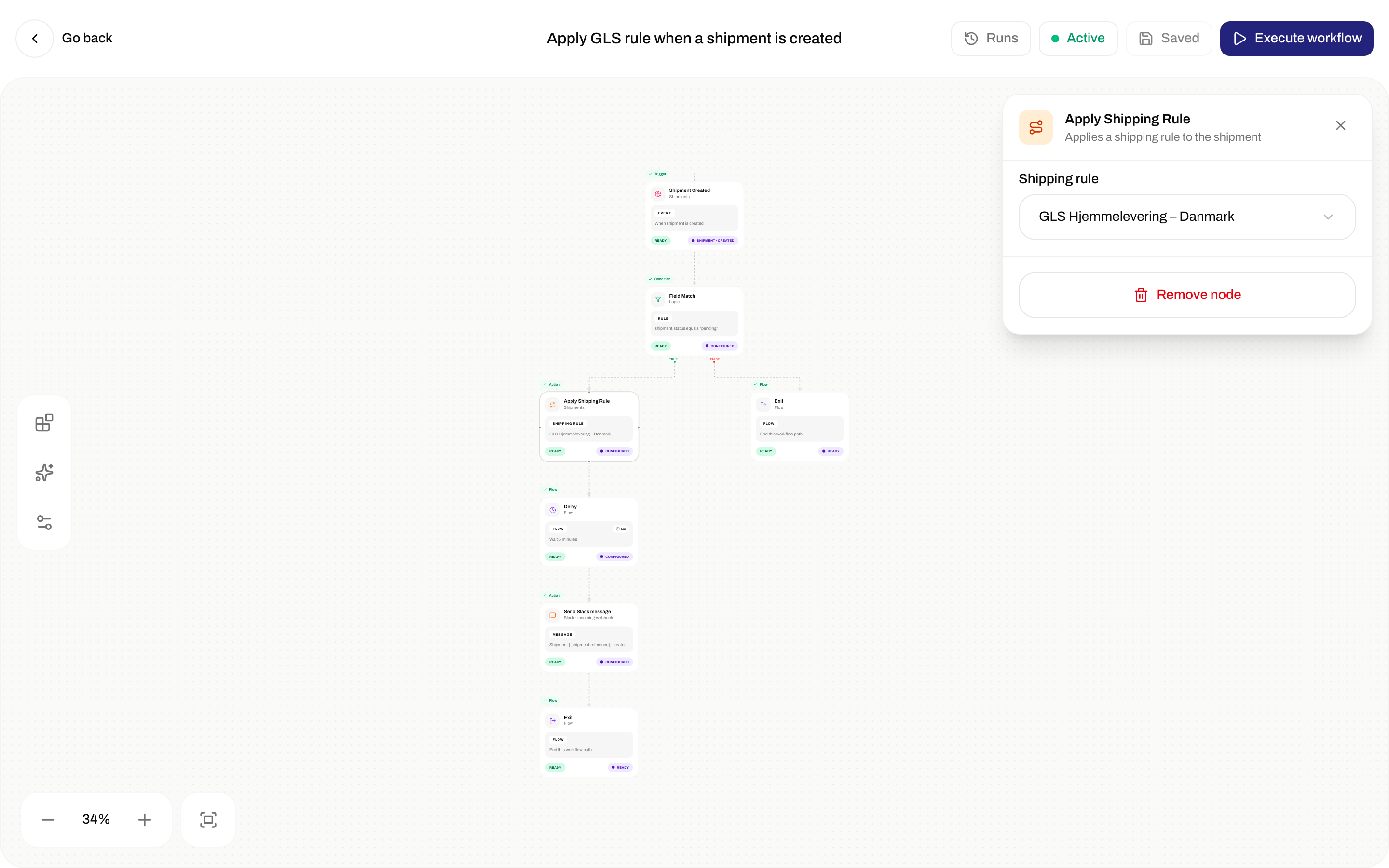 Apply Shipping Rule inspector with Shipping rule dropdown