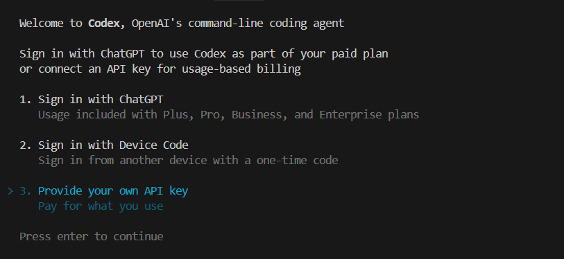 Codex Terminal