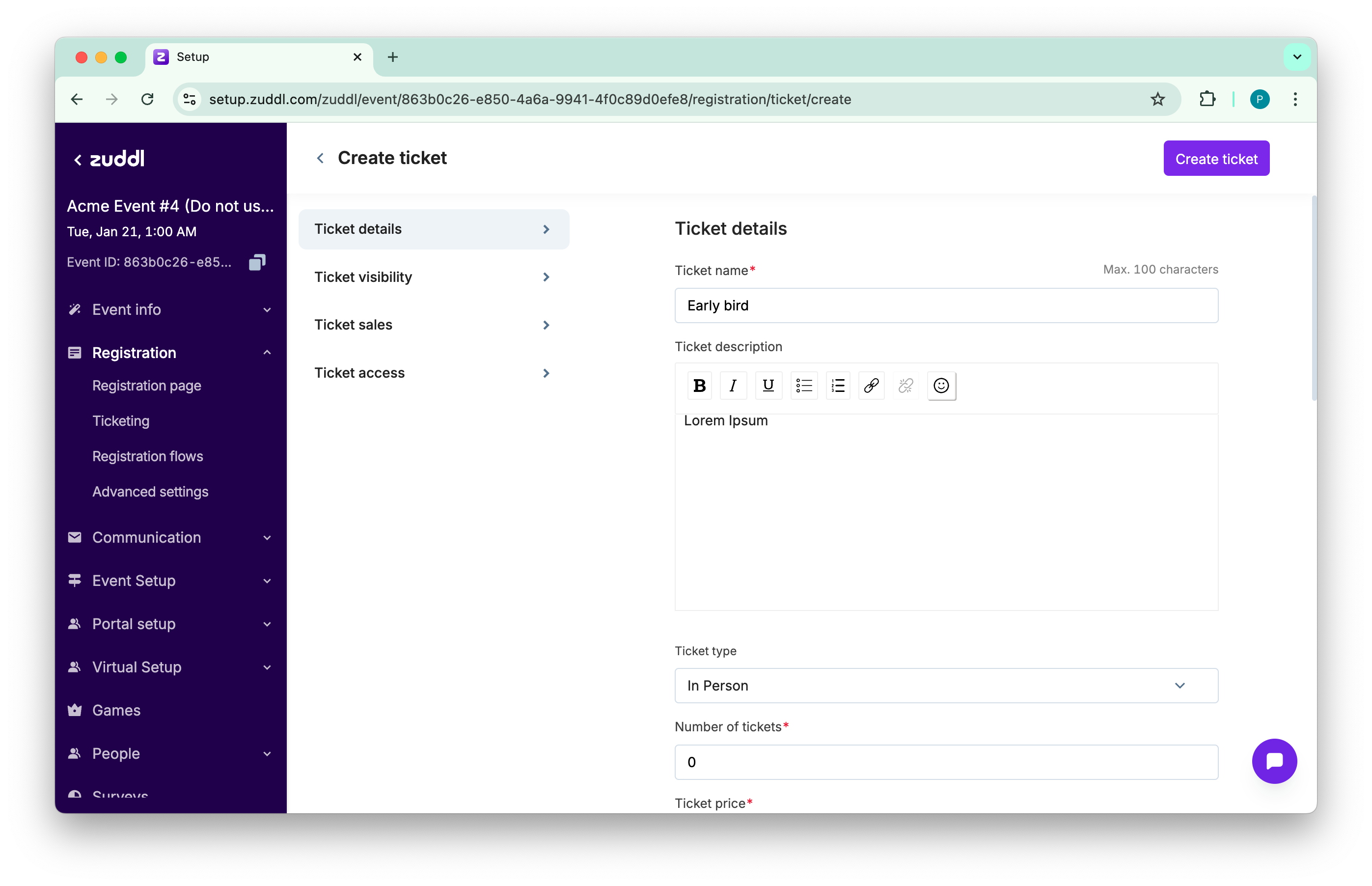 Ticketcreation Pn