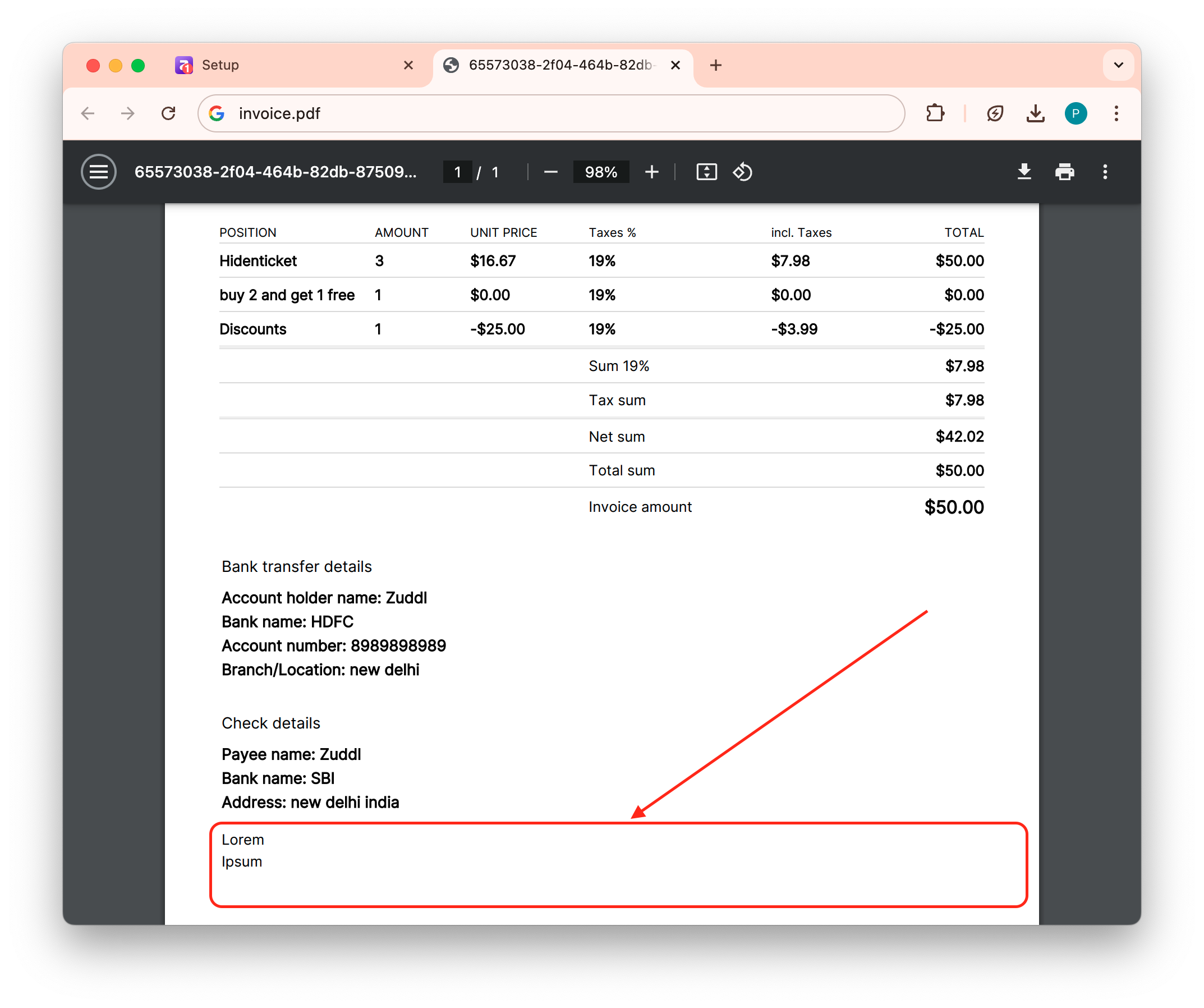Invoices Notful Pn
