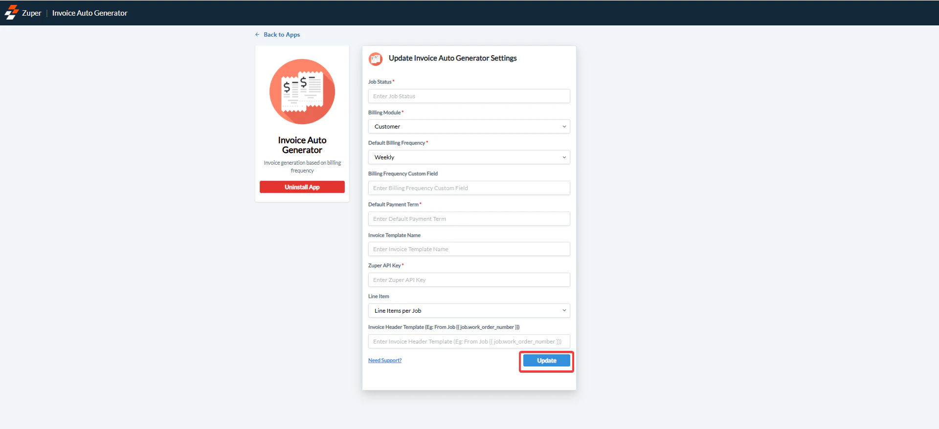 Invoice Auto4 Pn