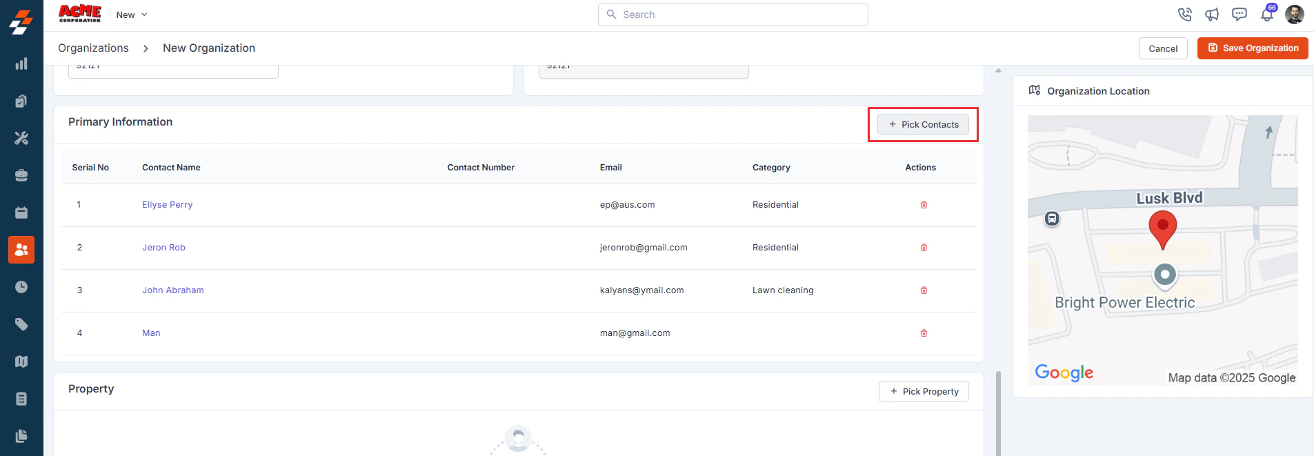 Create Org7 Pn
