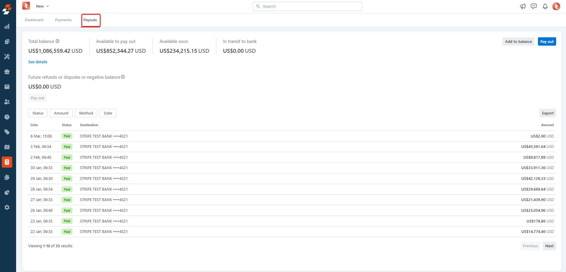 Payout 1 Pn
