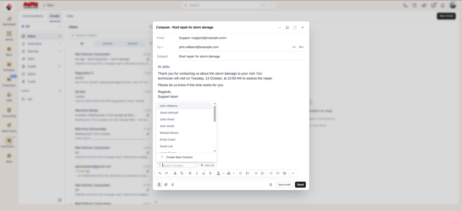 Email Associate Contact Email Associate Contact