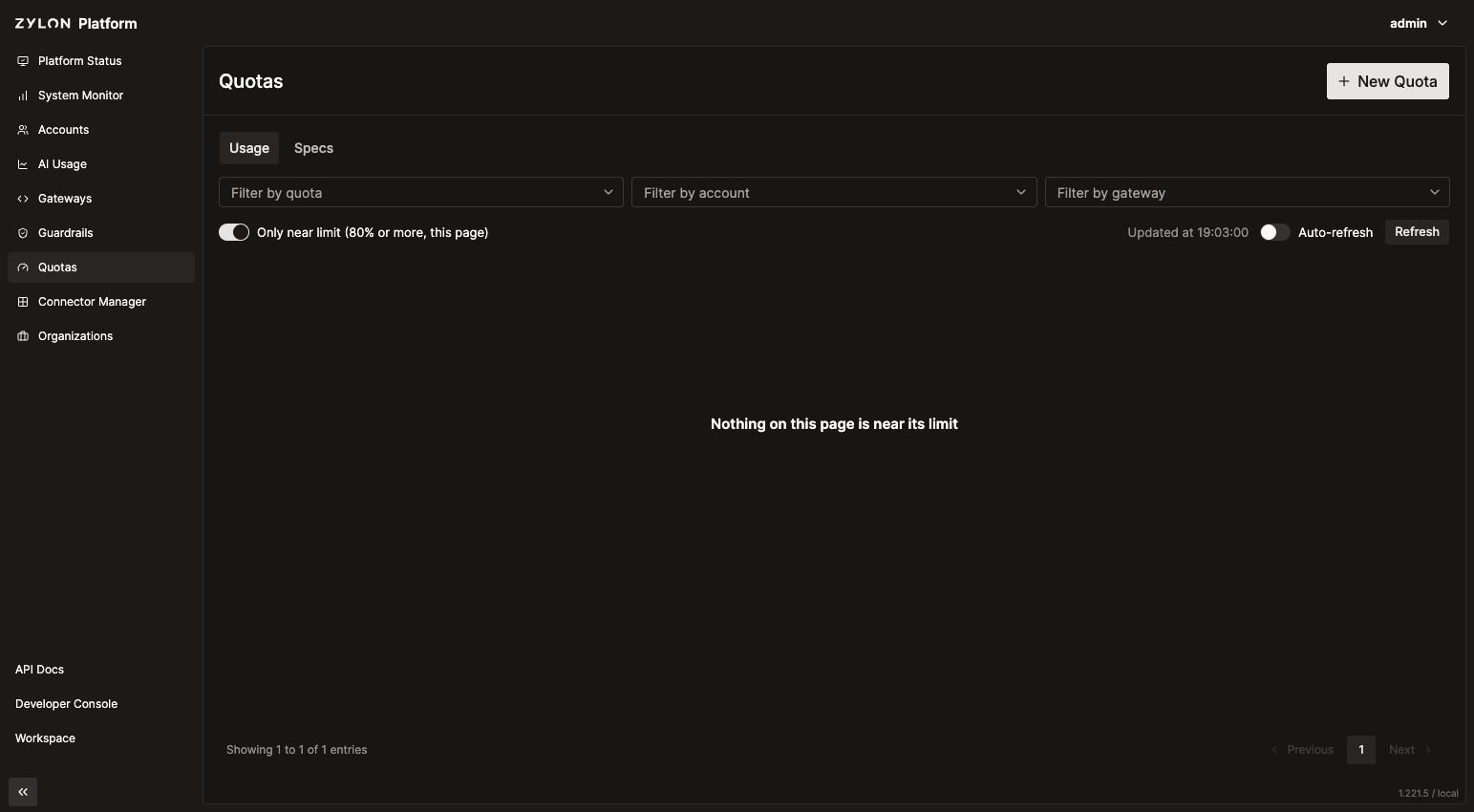Near-limit filter enabled with no matching attachments on the current page