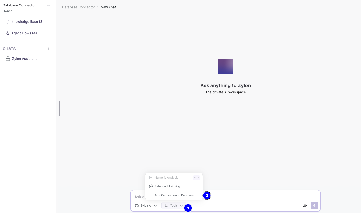 Connection popup window