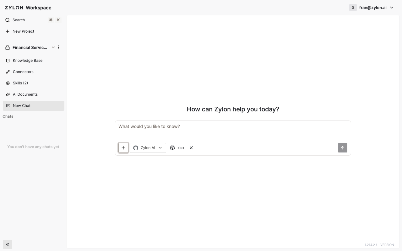 Una Habilidad seleccionada y lista para usar en un mensaje de chat