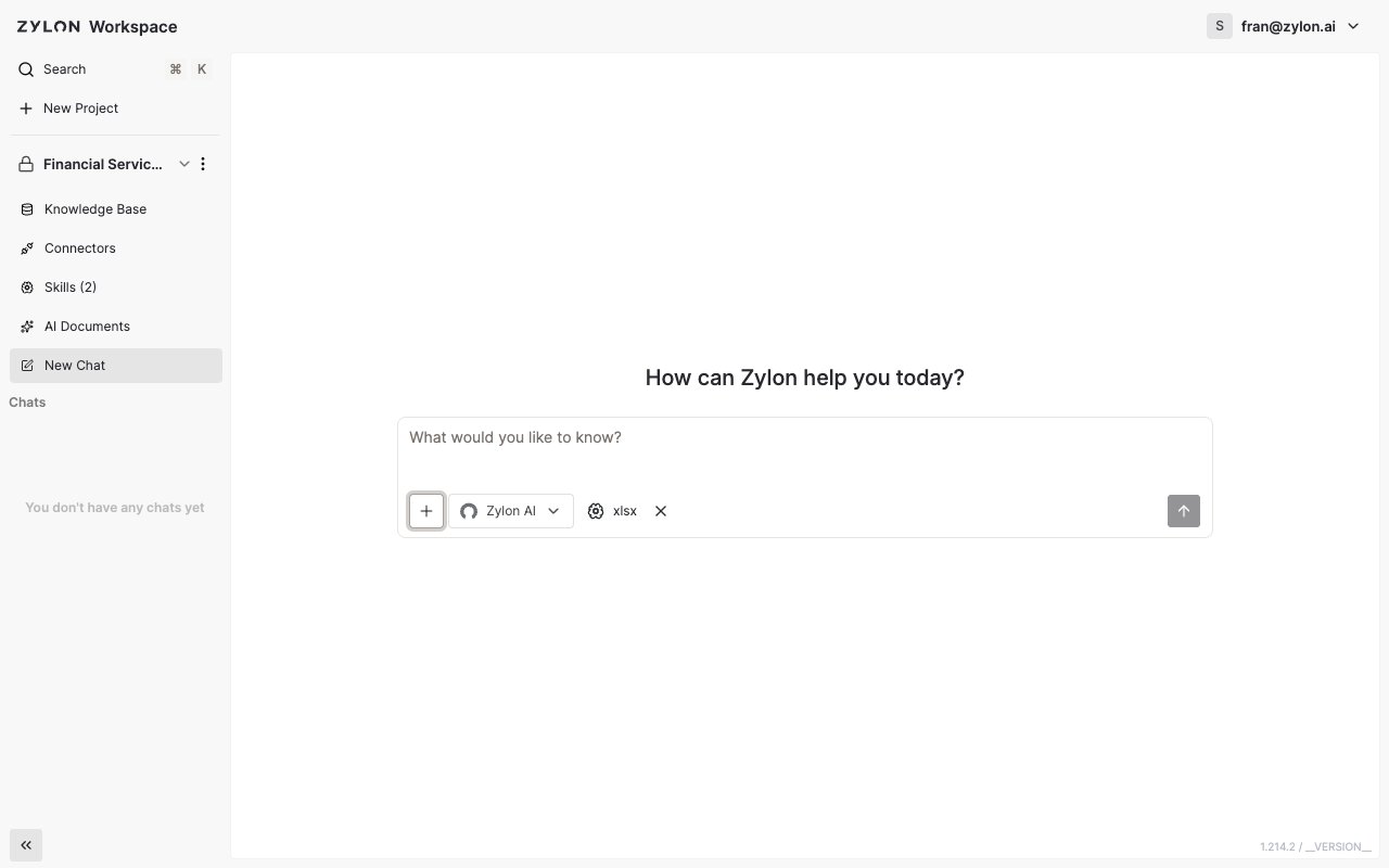Una Habilidad seleccionada y lista para usar en un mensaje de chat