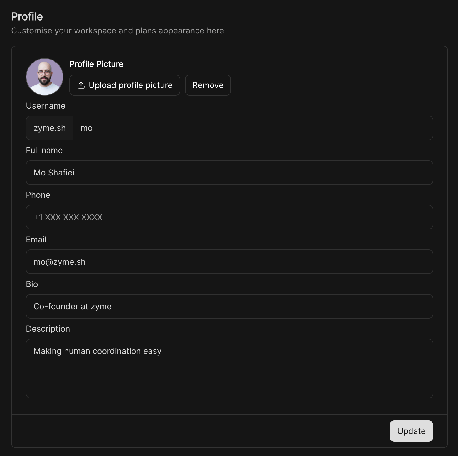 User Profile