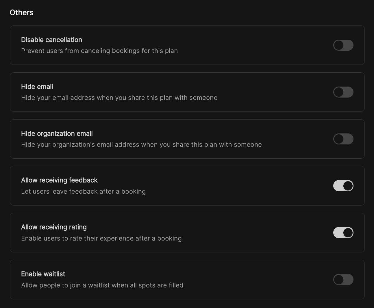 Workflow Preferences - Other Options
