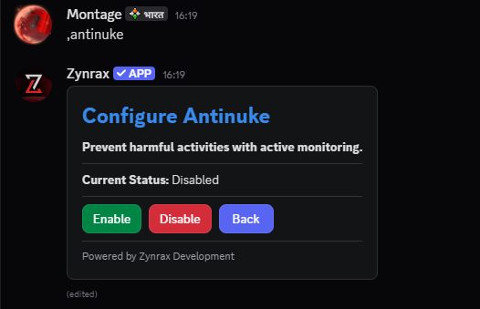 Antinuke - Zynrax